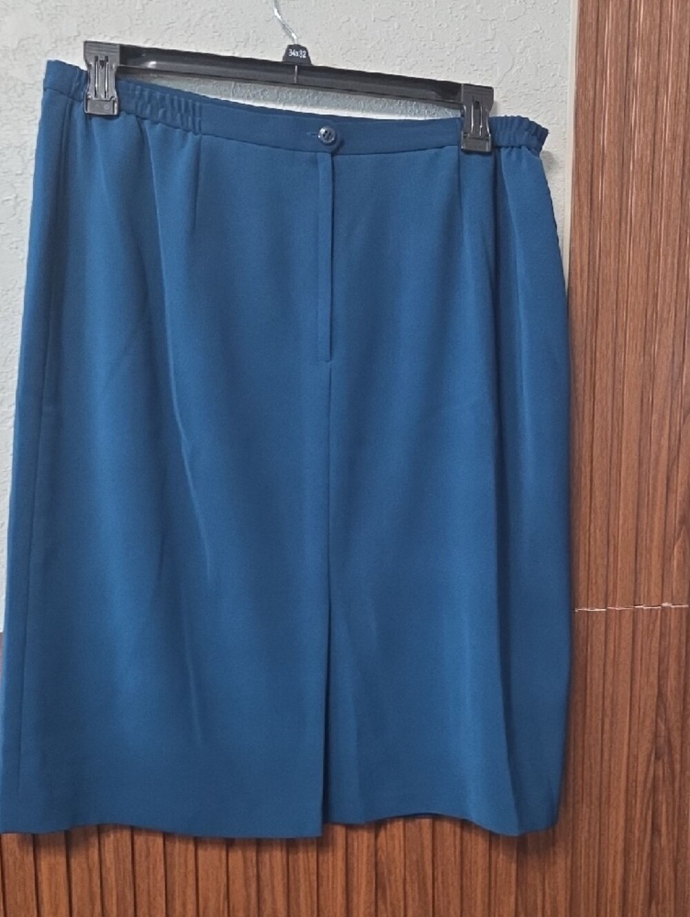 Classic Teal Pencil Skirt - Women's Professional Skirt Sz 18 - Picture 2 of 4